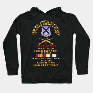 3rd Bn 126th Infantry - SRF - MI ARNG  w COLD SVC Hoodie